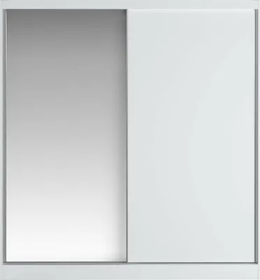 Produktbild von 2-türiger Schiebeschrank - Mit Spiegel - 200 cm breit - Weiß - OCHIRA
