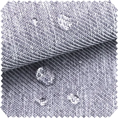 Produktbild von novely® OXFORD 350D Outdoor-Stoff im Leinen-Look - Mélange Polsterstoff - Wasserabweisende Meterware 1lfm - Farbe: 06 Grau 03