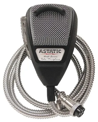 Image de Microphone dynamique Astatic 636L-SE, suppression du bruit, 4 broches, argent