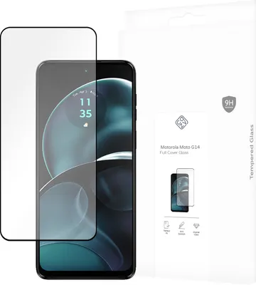 Produktbild von Schutzfolie Motorola Moto G14, Moto G54 5G - Panzerglas - Cazy - Schwarz