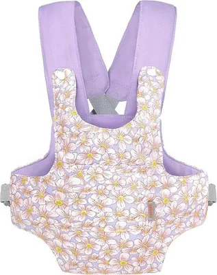 Productafbeelding van Famanu Loopfiets voor peuters en poppen - Creatief speelgoed voor kinderen - Lila met roze bloemen