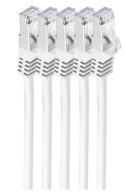 Produktbild von shiverpeaks BS75511-W-SET5, 1 m, Cat7, S/FTP (S-STP), RJ-45, RJ-45, Weiß