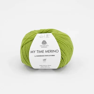 Produktbild von Gabo Wolle My Time Merino Limette - 100% Merynos Qualität,