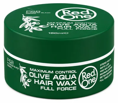 Immagine prodotto di Red One Olive Aqua: Gel-cera per capelli Full Force, 150ml. Cera-gel per capelli che offre una tenuta forte, effetto bagnato, lucentezza, ideale per capelli corti, stile da barbiere, styling maschile. Articoli per parrucchieri, prodotti per lo styling maschile, disponibili su Temu e TikTok Shop
