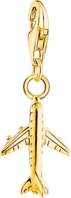 Produktbild von Thomas Sabo Charm-Anhänger Flugzeug Silber Vergoldet 2012-413-39