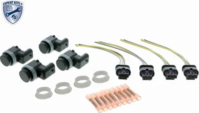 Produktbild von VEMO V10-72-40817 Einparkhilfe Parksensor Gewinkelt Schwarz für VW GOLF VI (5K1) TIGUAN (5N) Passat Variant (3C5) für AUDI A4 Avant (8K5, B8) A6 Avant