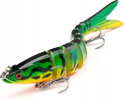 Obrázek produktu pro Wobbler SZCZUPAK SANDACZ Łamowany TONĄCY F146 ZIELONY