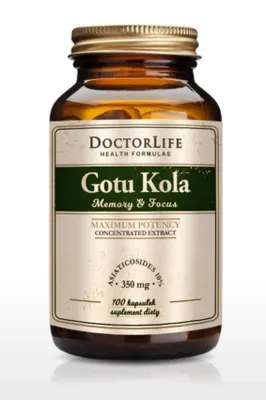 Zdjęcie produktu dla Doctor Life Gotu Kola Ekstrakt standaryzowany 350mg, 100 kapsułek