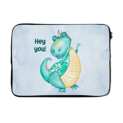 Produktbild von MuchoWow® Laptop Hülle 13 Zoll Dinosaurier - Kinderzimmer - Zitat - Jungen - Mädchen - Kind Laptoptasche - Laptophülle - Sleeve - Rundumschutz