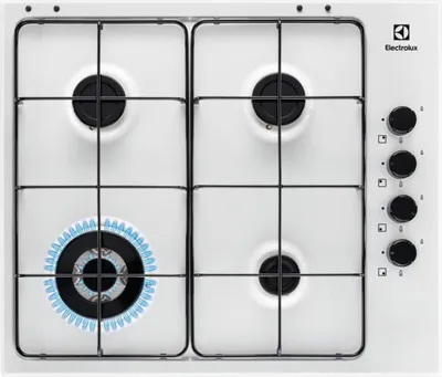 Immagine prodotto di Electrolux EGS6414W Piano Cottura a Gas Tripla Bianco 60 cm