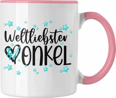 Produktbild von Trendation - Bester Onkel Tasse Geschenk Tassen Geburtstag Geschenkideen Weihnachten (Rosa)