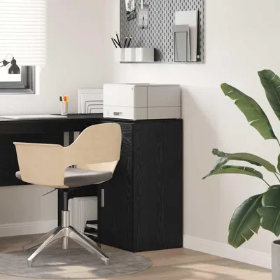 Produktbild von vidaXL Sideboard mit Schubladen Schwarz Eichen-Optik 38 x 34 x 75 cm