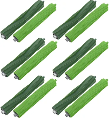 Produktbild von 6 Set Rollen Bürste kompatibel für iRobot, Bürsten Ersatzteile für Roomba E Serie E5 E6, I Serie i7 i7+ i7 Plus i3 i3+, J Series j7 j7+ Robotik, 12 Ersatz- Gummibürsten