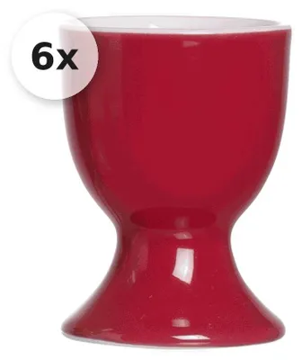 Produktbild von Eierbecher 6er Set Doppio rot