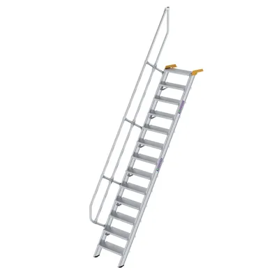 Obrázok produktu pre Schodisko 60° šírka stupňa 600 mm 13 stupňov Hliníkové rebrované