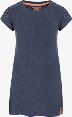Produktbild von LOAP Besu dunkelblaues, mädchenhaft gestreiftes Kleid