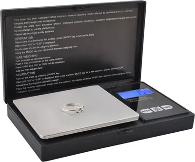 Produktbild von ISO TRADE Feinwaage Digital 5-Stellig Taschenwaage 500g/0,1g Beleuchtung Tare Abschaltung 2612 - Gut