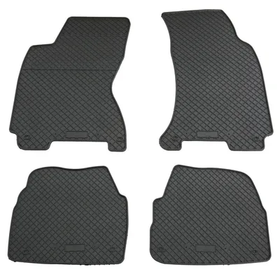 Gummifußmatten Set 4-teilig für Skoda Superb 1 (2002-2008), schwarz