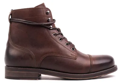 Immagine prodotto di Stivali da lavoro Nordland, modello "toe cap", da uomo, in pelle marrone cerata