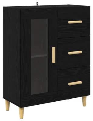 Image de Buffet Chêne noir 69,5 x 34 x 90 cm Bois d'ingénierie