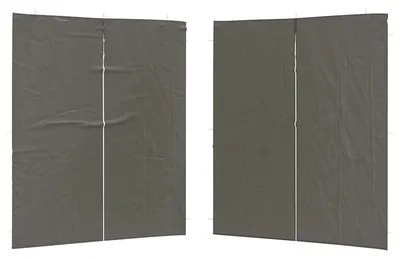 Produktbild von vidaXL Party Zelt Seitenteil 2 pcs Anthrazit 200 x 195 cm PE und Stahl