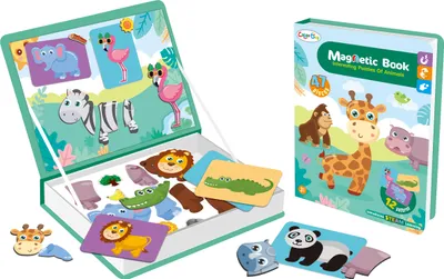 Obrázek produktu pro Aga Magnetické puzzle Safari 47 dílků Modrá