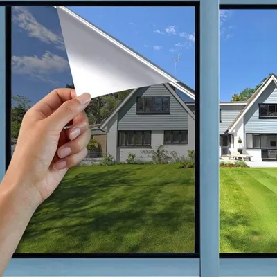 Produktbild von Perfect cover UV-Schutz, Sonnenschutzfolie für Innen mit Rakel- oder Außenfenster, selbstklebende folie, Spiegelfolie, silber reflektierende (90x300)