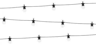 Zdjęcie produktu dla PartyDeco Lampki dekoracyjne LED Czarne  5m
