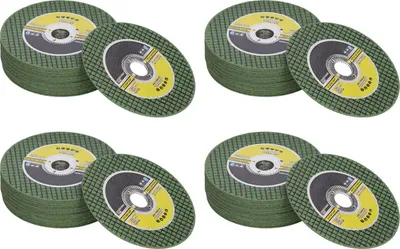 Produktbild von 100 Stück Trennscheiben aus Kunstharz für Edelstahl-Rotationswerkzeuge, 107 mm Außendurchmesser