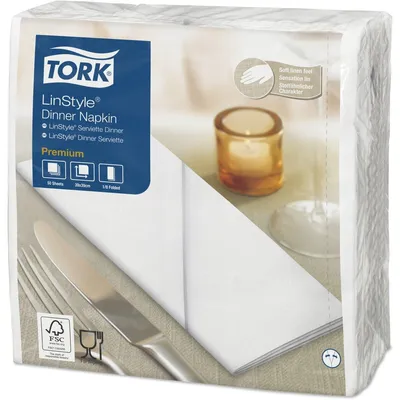 Produktbild von Tork - DinnerFeet Linstyle 1AlAAT White 478145 | Sich ein 50 -Stück schnappen