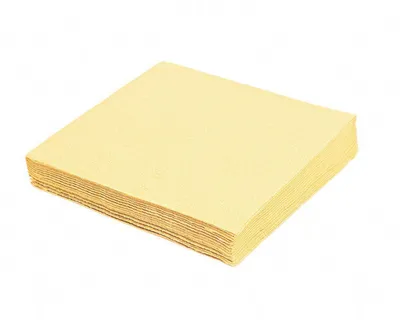 Produktbild von 80x Servietten 33 x 33 cm 1/4-Falz 3-lagig champagner