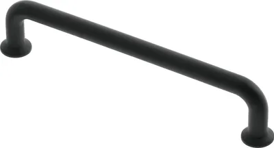 Produktbild von GTV - Möbelgriff NORD | Griff Griffe Möbelgriffe | Lange 33,4 cm| Bohrlochabstand 32 cm |ZnAl | Schwarz matt