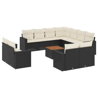 Zdjęcie produktu dla VidaXL 3224390, Kremowy, Rotang, Stal, Drewno akacjowe, 110 kg, Dorośli i dzieci, 550 mm, 550 mm