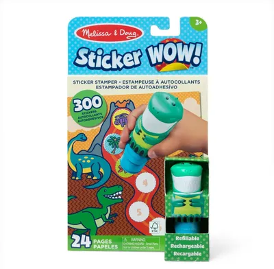 Produktbild von Dinosaurier-Aufkleber-Aktivitätsblock-Set für Kinder, über 100 Aufkleber
