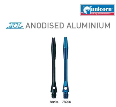 Produktbild von Unicorn XL Anodised Aluminium Shaft - m/schwarz -- 1 Satz