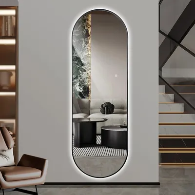 Productafbeelding van LED-spiegel 150x50, aluminium frame, dimbaar licht, 3 kleurtemperaturen, geheugenfunctie, veiligheidsglas (zilver)
