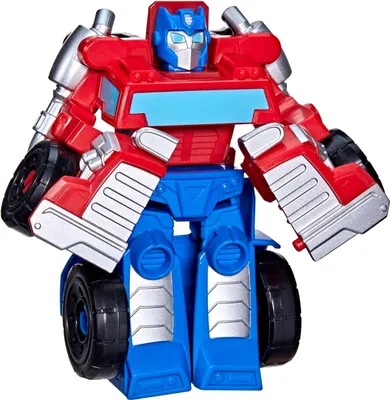 A toy robot in its robot form.