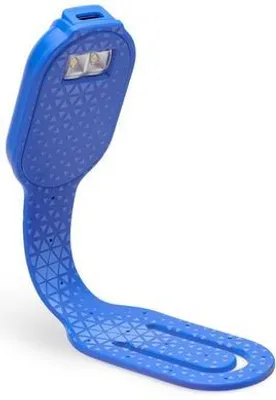 Obrázek produktu pro Flexilight RC (Blue Hexagonal) - dobíjecí lampička na čtení - 2 v 1 lampička na čtení a záložka - LED lampička na čtení - dárek pro čtenáře, milovníky knih - německé vydání
