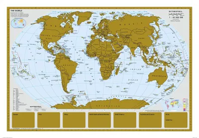 Produktbild von Scratchmap/Rubbelkarte THE WORLD
