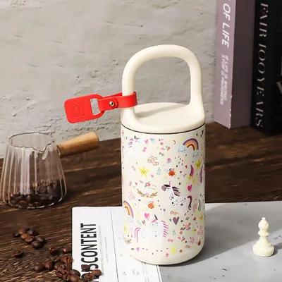 Produktbild von Thermobecher Edelstahl-Isolierbecher Kaffeebecher Trinkbecher auslaufsicherer Thermobecher Tragebecher A 400ml /DJSA4/