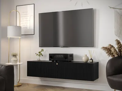 Obrázek produktu pro Závěsný TV stolek LONZO 3 - černý