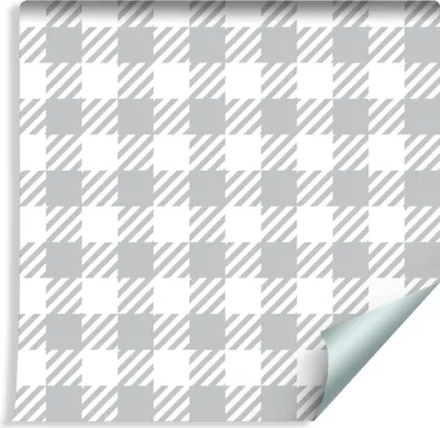 Zdjęcie produktu dla Tapeta Ścienna Dekoracja abstrakcyjna Szaro-Biała KRATA Nowoczesny Wzór z modnym efektem 3D do salonu