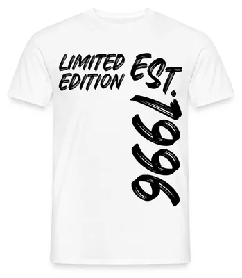 Produktbild von Spreadshirt Limited Edition Est 1996 Jahrgang Geburtstag Männer T-Shirt, M, Weiß