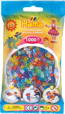 Produktbild von Zažehlovací korálky Hama MIDI třpytivé 1000ks