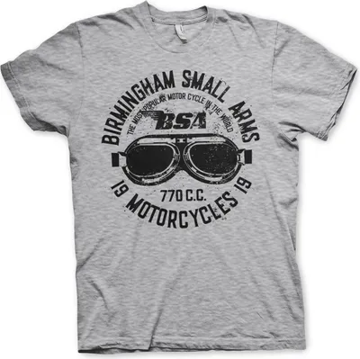 Produktbild von Birmingham Small Arms Goggles T-Shirt - Small - Heather-Grey