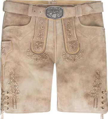 Produktbild von Lederhose Gote birke/ St dunkelbraun WB antik wild/Keder 48