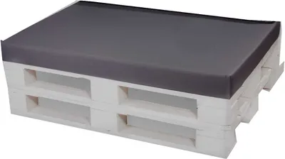 Immagine prodotto di Cuscino per pallet 120x60cm| Cuscino da terra per bambini| Cuscino Euro pallet| Cuscino per pallet da esterno antracite| Cuscino per balcone con cuscino da terra