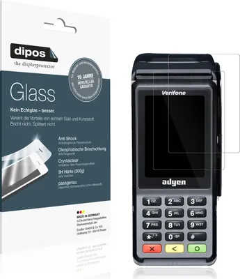 Image de 2x Protection ecrán pour Adyen V400c Plus Verre souple Film Protecteur 9H dipos