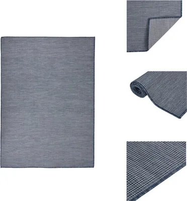 Immagine prodotto di vidaXL Tappeto per esterni a trama piatta 200x280 cm blu - Tappeti