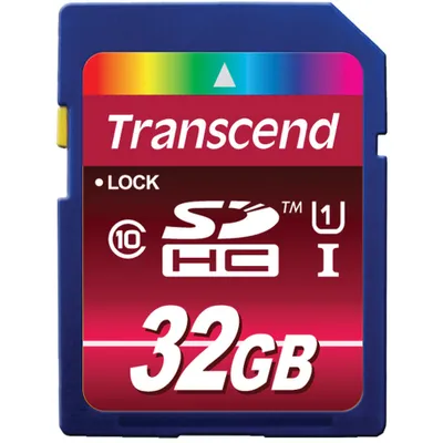 Image de Transcend - Carte mémoire flash - 32 Go - Classe 10 - SDHC UHS-I